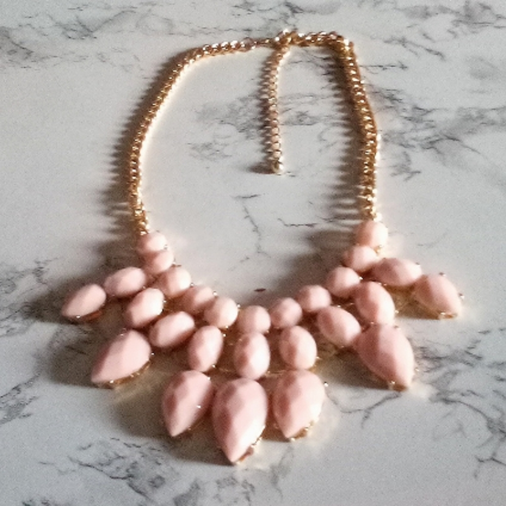 Vintage Faux Stone Bib Statement Necklace